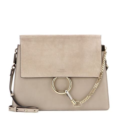 chloe faye bag grey|chloe umhängetasche.